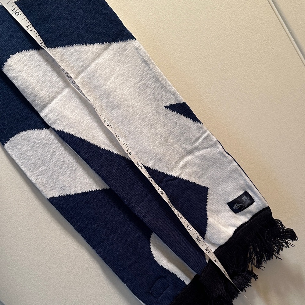 Corona Extra Milano Cortina Navy and White Olympic Scarf with fringe NWT - Picture 6 of 12